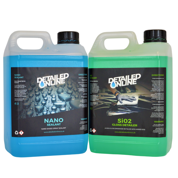 Nano Sealant Spray + Sio2 Gloss Detailer Bundle 2000ml