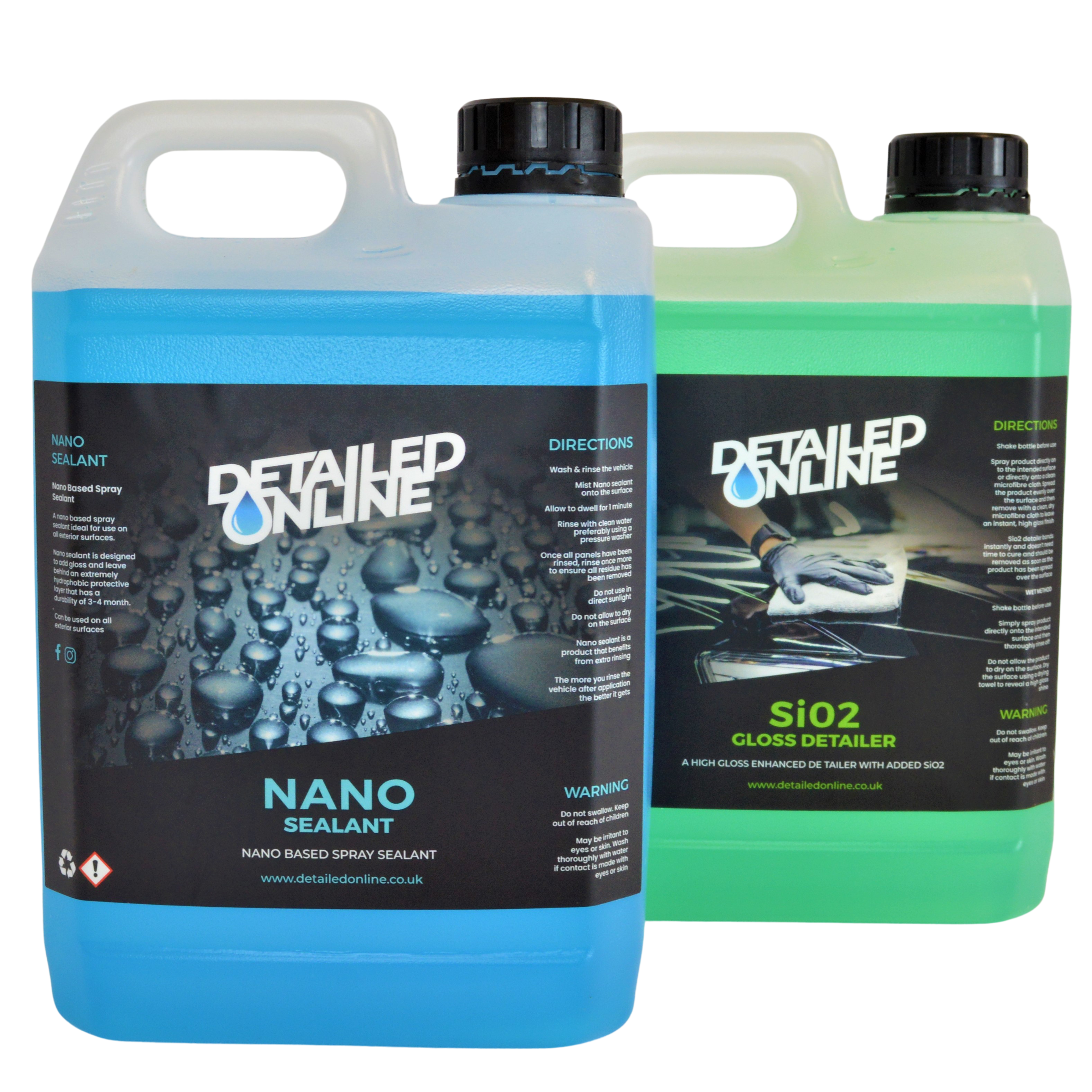Sio2 Boost Spray Nano Sealant Spray + Sio2 Gloss Detailer Bundle 2000ml | Detailed Online