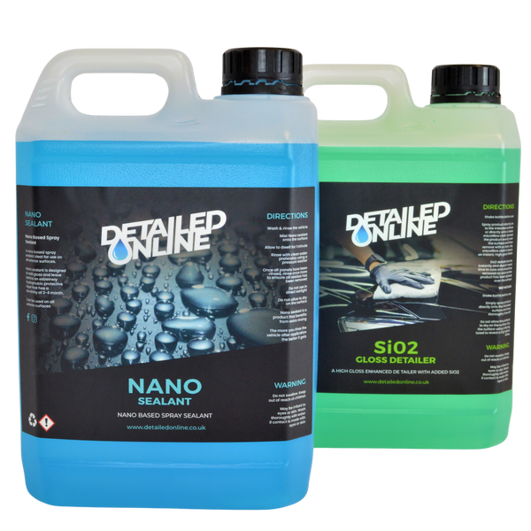 Nano Sealant Spray + Sio2 Gloss Detailer Bundle 2500ml