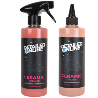 Car Ceramic Polish Ceramic Wax Sealant Kit - Protection Shine Polish & Wax Duo