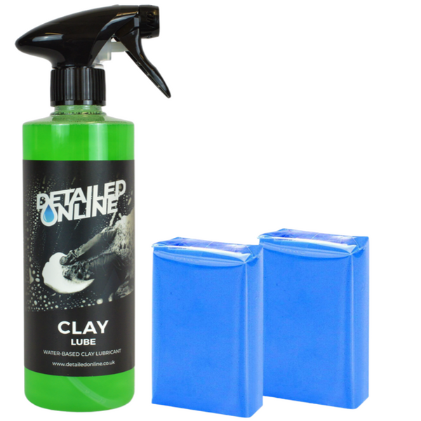 500ml Clay Lube -  2 Clay Bars (2x100gram)   Clay Kit