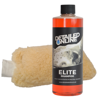 Synthetic Wool Wash Mitt and Elite shampoo kit